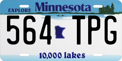 MN license plate 564TPG