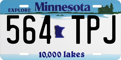 MN license plate 564TPJ