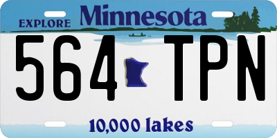 MN license plate 564TPN