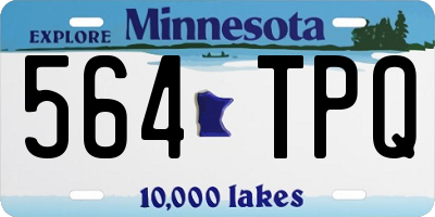 MN license plate 564TPQ