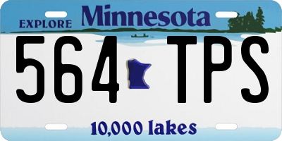 MN license plate 564TPS