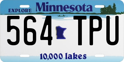 MN license plate 564TPU
