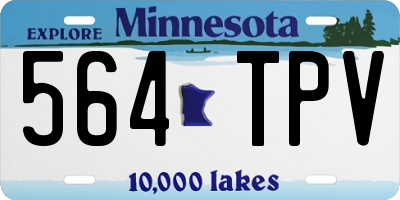 MN license plate 564TPV