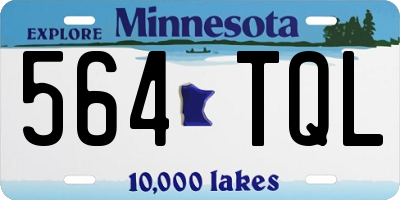 MN license plate 564TQL