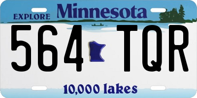 MN license plate 564TQR