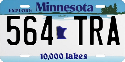 MN license plate 564TRA