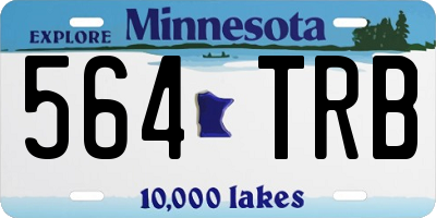 MN license plate 564TRB