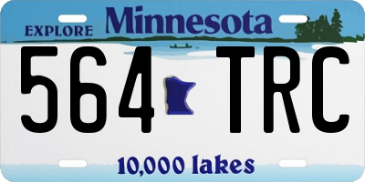 MN license plate 564TRC