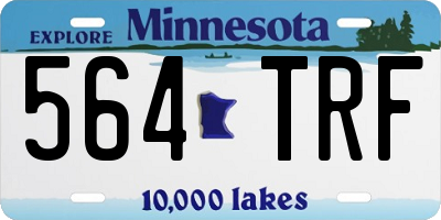 MN license plate 564TRF