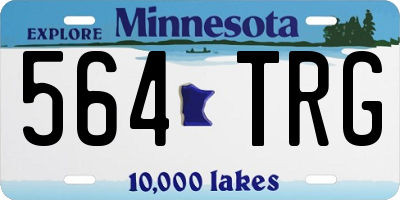 MN license plate 564TRG