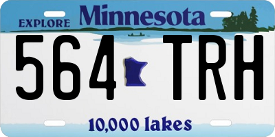 MN license plate 564TRH