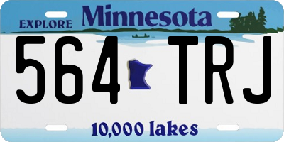MN license plate 564TRJ