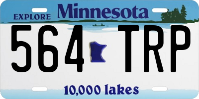 MN license plate 564TRP