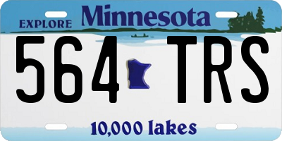 MN license plate 564TRS