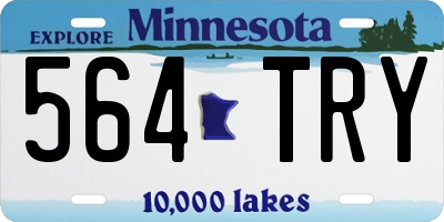 MN license plate 564TRY