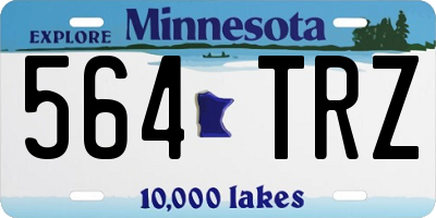 MN license plate 564TRZ
