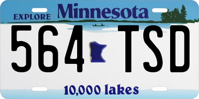 MN license plate 564TSD