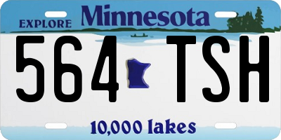 MN license plate 564TSH