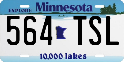 MN license plate 564TSL