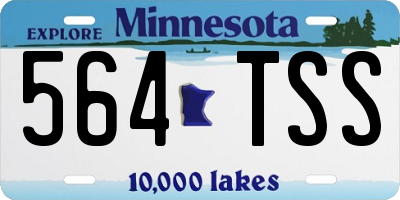 MN license plate 564TSS