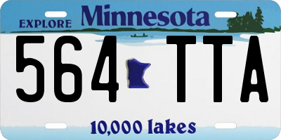 MN license plate 564TTA