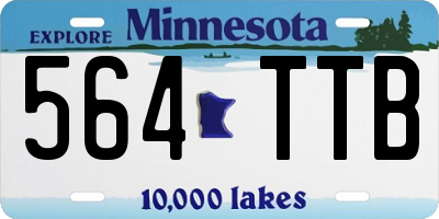 MN license plate 564TTB