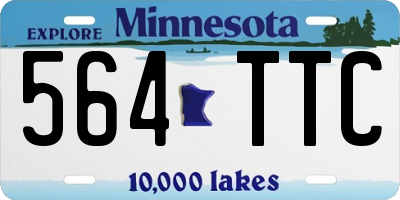 MN license plate 564TTC
