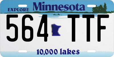 MN license plate 564TTF