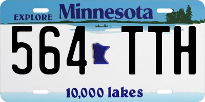 MN license plate 564TTH