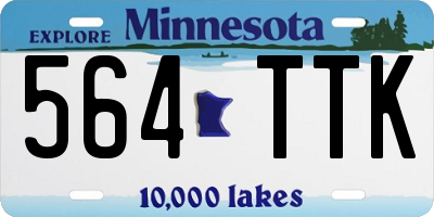 MN license plate 564TTK