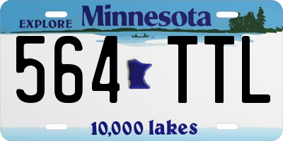 MN license plate 564TTL