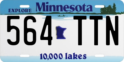 MN license plate 564TTN