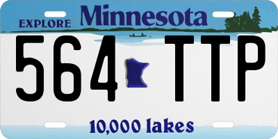 MN license plate 564TTP
