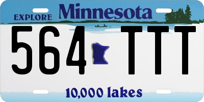 MN license plate 564TTT