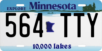 MN license plate 564TTY