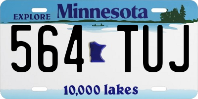 MN license plate 564TUJ