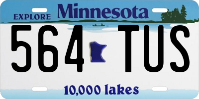MN license plate 564TUS