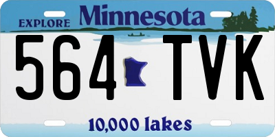 MN license plate 564TVK