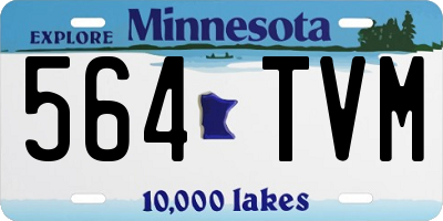 MN license plate 564TVM