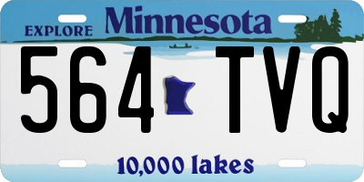 MN license plate 564TVQ