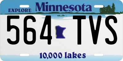 MN license plate 564TVS