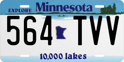 MN license plate 564TVV