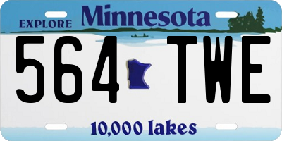 MN license plate 564TWE