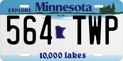 MN license plate 564TWP