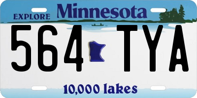 MN license plate 564TYA