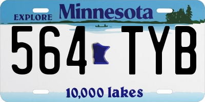 MN license plate 564TYB