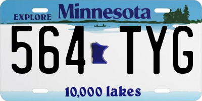 MN license plate 564TYG