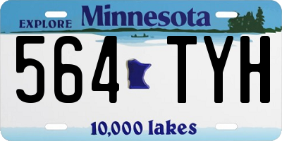 MN license plate 564TYH