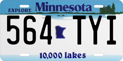 MN license plate 564TYI
