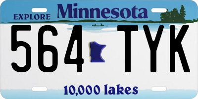MN license plate 564TYK